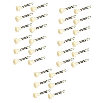 Housoutil 30pcs Spring-Loaded Plunger Pin Latches for Crib Pet Cage Doors Easy Install Fastening Fittings Replacement for Crib Latch
