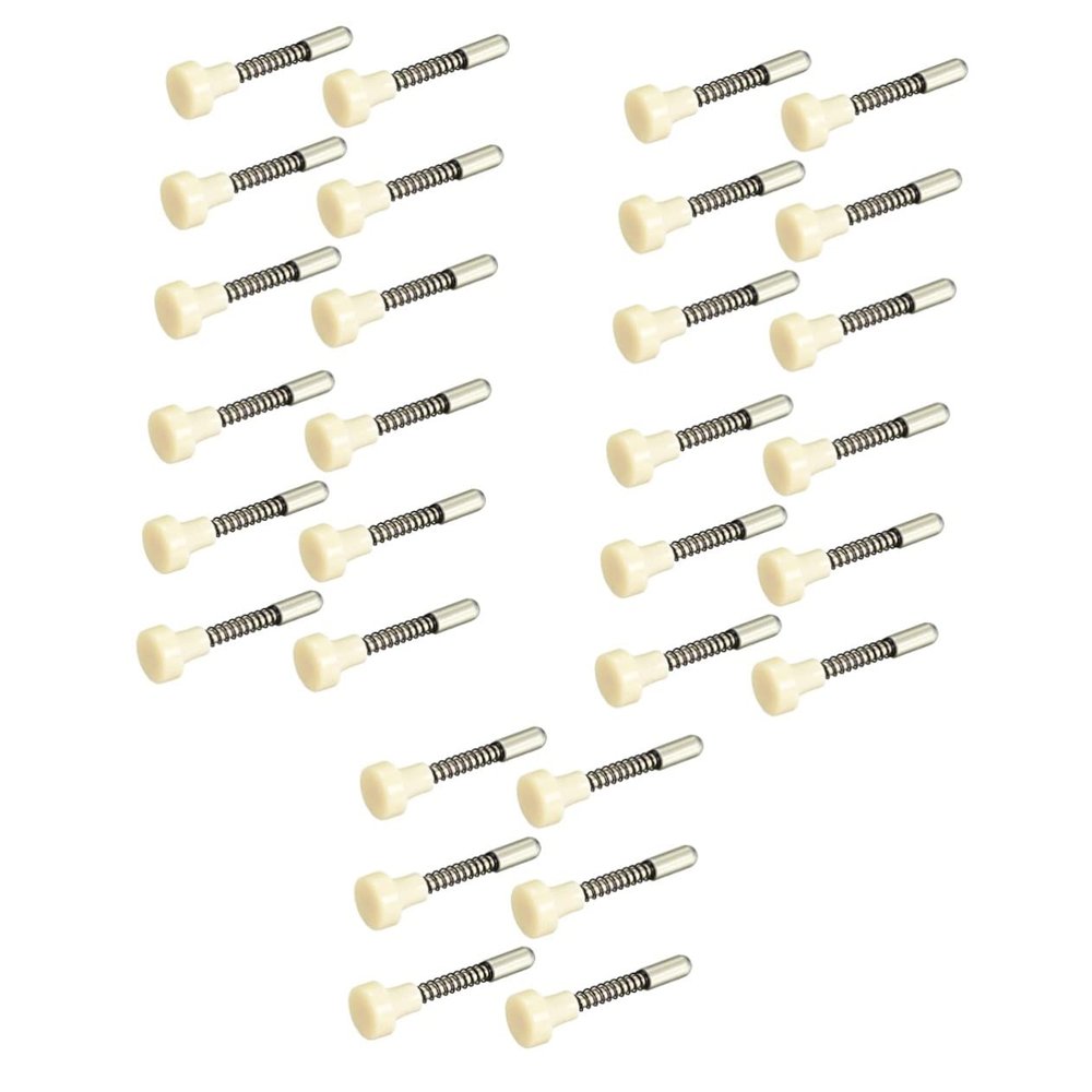 Housoutil 30pcs Spring-Loaded Plunger Pin Latches for Crib Pet Cage Doors Easy Install Fastening Fittings Replacement for Crib Latch