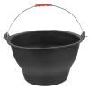 Cabilock Cement Bucket Gray Bucket Rubber Black Plastic Bold view 1