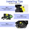 KCMYTONER 4 Pack Compatible for Ptouch TZE631 TZE-631 12mm 0.47 Black on Yellow Laminated Label Tape for PT-1880W PT-1890C PT-1890SC PT-1890W PT-1950 PT-2430PC Label Maker Refills view 2