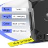 KCMYTONER 4 Pack Compatible for Ptouch TZE631 TZE-631 12mm 0.47 Black on Yellow Laminated Label Tape for PT-1880W PT-1890C PT-1890SC PT-1890W PT-1950 PT-2430PC Label Maker Refills view 3