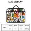 Animals Alphabet Letters Laptop Shoulder Messenger Bag Waterproof Laptop Briefcase with Handle and Padded Strap Case Sleeve for 13 13.3 14 15.6 Inch Laptop Case view 2