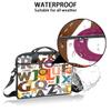 Animals Alphabet Letters Laptop Shoulder Messenger Bag Waterproof Laptop Briefcase with Handle and Padded Strap Case Sleeve for 13 13.3 14 15.6 Inch Laptop Case view 3