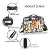 Animals Alphabet Letters Laptop Shoulder Messenger Bag Waterproof Laptop Briefcase with Handle and Padded Strap Case Sleeve for 13 13.3 14 15.6 Inch Laptop Case view 4