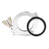 EZGISH Brewing Tool 2Pcs KF16 25 40 50 Aluminum Vacuum Double Pin Tri Clamp Flange Ni Plated with SS304 Centering Ring and FKM O-Ring Pipe Fittings Home Brewing (Color : Suit, Size : KF16_2 PCS) view 1