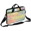 Abstract Hand-drawn Pattern Laptop Shoulder Messenger Bag Waterproof Laptop Briefcase with Handle and Padded Strap Case Sleeve for 13 13.3 14 15.6 Inch Laptop Case view 1