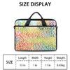 Abstract Hand-drawn Pattern Laptop Shoulder Messenger Bag Waterproof Laptop Briefcase with Handle and Padded Strap Case Sleeve for 13 13.3 14 15.6 Inch Laptop Case view 2