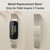 Vanjua for Fitbit Inspire 3 Bands Women Men, Stainless Steel Metal Mesh Loop Adjustable Magnetic Wristband Replacement Straps Compatible with Fitbit Inspire 3 Fitness Tracker (Champagne Gold) view 2