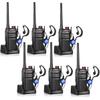 pxton Waterproof walkie talkies Long Range for Adults, Work,and Outdoor with earpieces and Fast Charger DockHandheld Two Way Radio Rechargeable NOAA walkie Talkie (6 Pack) view 1
