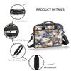 Abstract Floral Laptop Shoulder Messenger Bag Waterproof Laptop Briefcase with Handle and Padded Strap Case Sleeve for 13 13.3 14 15.6 Inch Laptop Case view 4