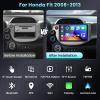 Built-in DSP Car Stereo for Honda Fit 2008-2013 Radio,CarPlay Android Auto,GPS Chip WiFi MirrorLink 5.0Bluetooth FM/RDS 26UIs Split Screen SWC AHD Backup Camera 2G+32G view 2