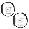 Turnwin (2-Pack Straps Compatible with Fitbit Inspire 3 Strap, Replacement Soft Silicone Wristband Pattern Floral Adjustable Band Bracelet for Inspire 3 for Women Men (Large, Face+Peacock) view 2