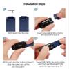 Turnwin (2-Pack Straps Compatible with Fitbit Inspire 3 Strap, Replacement Soft Silicone Wristband Pattern Floral Adjustable Band Bracelet for Inspire 3 for Women Men (Large, Face+Peacock) view 3