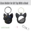 Cute Waterproof Holder Keychain for Air Tag Dog Collar Tracker,Protective Cover for Airtag Key Chain (French Bulldog) view 2