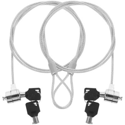 Hemobllo 2 Sets Cable Lock, Keyed Cable Lock Security Hardware Cable Lock Portable Monitor