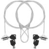 Hemobllo 2 Sets Cable Lock, Keyed Cable Lock Security Hardware Cable Lock Portable Monitor view 1