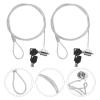 Hemobllo 2 Sets Cable Lock, Keyed Cable Lock Security Hardware Cable Lock Portable Monitor view 2