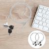 Hemobllo 2 Sets Cable Lock, Keyed Cable Lock Security Hardware Cable Lock Portable Monitor view 4
