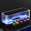 Bluetooth Speakers, Stereo Sound Speaker with RGB Light and Mechanical Buttons, IPX5 Portable Speaker for Phones, Tablets, Laptops view 1