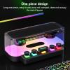 Bluetooth Speakers, Stereo Sound Speaker with RGB Light and Mechanical Buttons, IPX5 Portable Speaker for Phones, Tablets, Laptops view 2