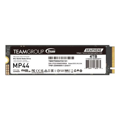 TEAMGROUP MP44 4TB SLC Cache Gen4x4 M.2 2280 PCIe 4.0 with NVMe Laptop, Desktop SSD Solid State Drive R/W Speed up to 7000/6000MB/s TM8FPW004T0C101