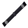 NICKSTON Germany Symbols Engraved Band Compatible with Garmin Fenix 7X Solar Sapphire 6X Pro 5X Plus Fenix 3 Descent Mk1 Mk2 Mk2i Black Stainless Steel Strap B-DES-A26 (9.5" (241mm) Wrist Size) view 1
