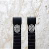NICKSTON Germany Symbols Engraved Band Compatible with Garmin Fenix 7X Solar Sapphire 6X Pro 5X Plus Fenix 3 Descent Mk1 Mk2 Mk2i Black Stainless Steel Strap B-DES-A26 (9.5" (241mm) Wrist Size) view 3