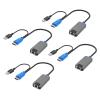 MT-VIKI 4 Pack USB HDMI to RJ45 Dongle, Work for MT-VIKI CAT6 KVM Switch (1708MS-IP/1708MS) Extend Distances up to 230ft/70m from KVM Console to Servers view 1