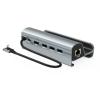 Aluminum Alloy Docking Station TV Base Stand Hub Holder Dock USB C to RJ45 Ethernet 4K 60HZ HDMI Compatible with GPD Win 4/ASUS ROG Ally 7" view 1