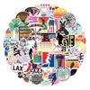 100 Pcs Lacrosse Stickers, Vinyl Waterproof Lacrosse Stickers for Water Bottles, Laptop, Notebook, Scrapbook, Luggage, Cell Phone, Helmet, Party Favors view 2