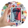 100 Pcs Lacrosse Stickers, Vinyl Waterproof Lacrosse Stickers for Water Bottles, Laptop, Notebook, Scrapbook, Luggage, Cell Phone, Helmet, Party Favors view 4