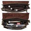 14inch Laptop Portfolio Shoulder Handbag Leather Messenger Bag Office Computer Briefcase Notebook Vintage view 3
