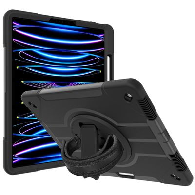 Case Cover Compatible with iPad Mini 6th Generation 2021 8.3 inch Case,Three-in-one Shatter-Resistant Shell,Protective Cover W Rotating Kickstand+Handle Drop-Proof, Dust-Proof Tablet Cover ( Color : B