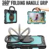 Case Cover Heavy Duty Shockproof TPU Case Compatible with Samsung Galaxy Tab S7 11 inch T870/T875 (2020)/Tab S8 X700/X706 (2022) Kids Case,360 Degree Rotating Handle Stand Bracket W Screen Protector+S view 2