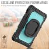 Case Cover Heavy Duty Shockproof TPU Case Compatible with Samsung Galaxy Tab S7 11 inch T870/T875 (2020)/Tab S8 X700/X706 (2022) Kids Case,360 Degree Rotating Handle Stand Bracket W Screen Protector+S view 3