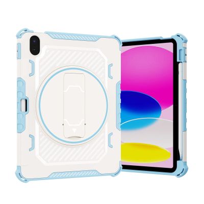 Case Cover Compatible with iPad 10th Generation 10.9" 2022 Released Tablet Case Compatible with Kids-Durable Lightweight Rugged Shockproof Protective Cover Drop-Proof [Kickstand]+[Shoulder Strap] Tabl