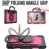 Case Cover Heavy Duty Shockproof TPU Case Compatible with Samsung Galaxy Tab S7 FE 12.4 inch T730 (2021) Kids Case,360 Degree Rotating Handle Stand Bracket W Screen Protector+Shoulder Strap Tablet Cov view 2