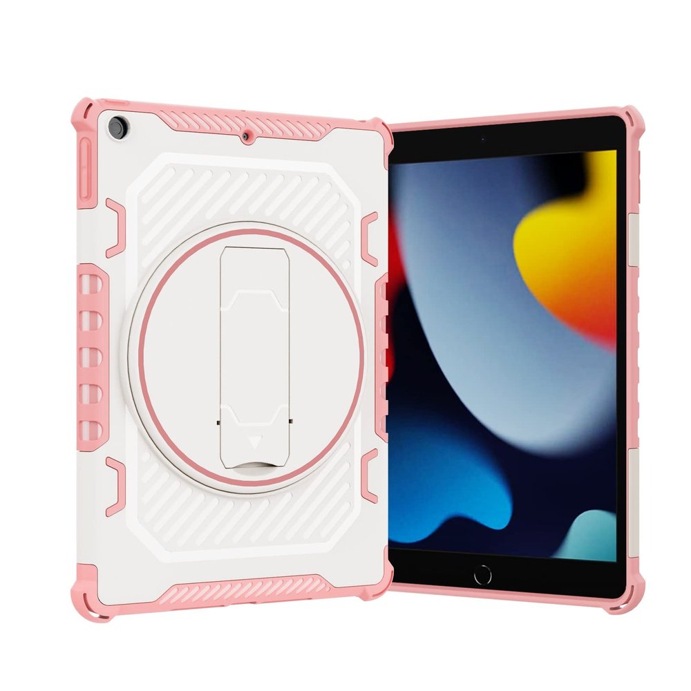 Case Cover Compatible with iPad 10.2 inch 2019/2020/2021/2022 Tablet Case Compatible with Kids-Durable Lightweight Rugged Shockproof Protective Cover Drop-Proof [Kickstand]+[Shoulder Strap] Tablet Cov