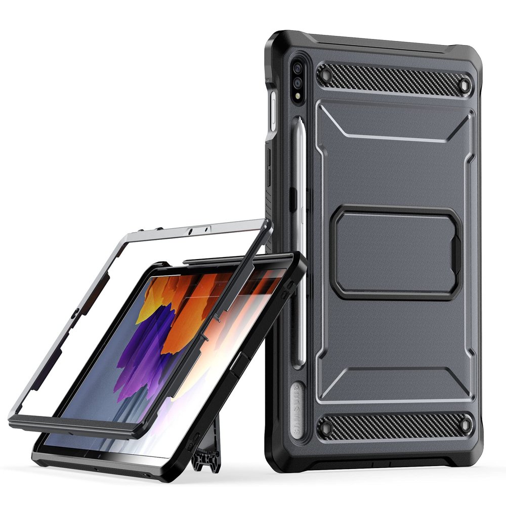 Case Cover Case Compatible With Samsung Galaxy Tab S8/Tab S7 11 Inch (Model SM-X700/X706/T870/T875/T876B)-Heavy Duty Rugged Shockproof Protective Case Cover-360 Full Body Protective Durable Stand Cas