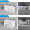 Cable Organizer Box, Large Cord Management Box to Hide Power Strip & Under Desk, TV Computer Wires Cable Organizer Hider Box for Home/Office 10.23 x 4.72x 5.31inch view 3