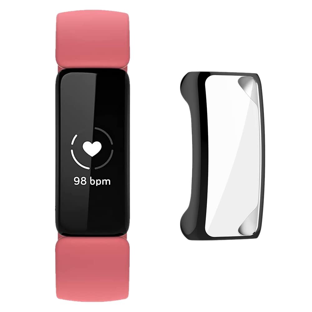 AceSoft Perfectly Fit Non-Slip Lightweight Easy to Install Back Protective Soft TPU Case Cover Skin Compatible with Fitbit Inspire HR