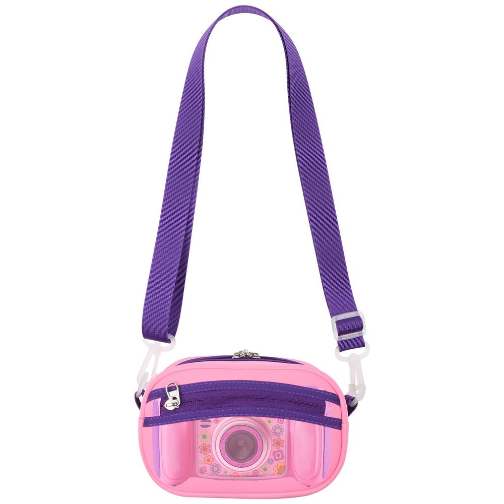 Beautyflier Kids Camera Case for VTech Kidizoom Duo/for Duo DX/for Duo Deluxe/for Twist/for Pix/for Pix Plus Crossbody Camera Bag for Kids with Adjustable Detachable Strap (Camera Not Included)