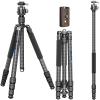 72.6'' Carbon Fiber Tripod Camera Monopod WEYLLAN Heavy Duty Tripod for Camera, 32.5mm Tube, Professional Camera Tripod with 44mm Arca Low Profile Ball Head, DSLR Stand for Telescope, Camcorder view 1