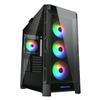 Cougar Gaming Duoface Mid Tower Case Series, Supporting 390mm Graphics Card, Incredible RGB Lighting, Two Distinct Front Panels Included, Mesh and Tempered Glass (Duoface Pro RGB - Black) view 2