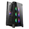 Cougar Gaming Duoface Mid Tower Case Series, Supporting 390mm Graphics Card, Incredible RGB Lighting, Two Distinct Front Panels Included, Mesh and Tempered Glass (Duoface Pro RGB - Black) view 4