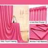 10 ft x 10 ft Wrinkle Free Hot Pink Backdrop Curtains for Parties, Polyester Fuchsia Photo Backdrop Drapes for Wedding Birthday Party Baby Shower,5ft x 10ft,2 Panels view 2