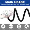 Split-Sleeve Wire Loom for High-Temperature Automotive Harness and Home Cable Management, 25ft - 3/8 inch Braided Cable Management Sleeve Cord Protector, Self-Wrapping Split Wire Loom view 2
