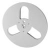 Takeup Reel, 1/4 7 Inch Empty Take Up Reel to Reel Small Hub Aluminum Alloy Takeup Reel with 3 Holes, Opening Machine Part Empty Tape Reel (Silver) view 1