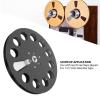 Takeup Reel, 1/4 7 Inch Empty Take Up Reel to Reel Small Hub Open Reel Sound Tape Takeup Reel with 11 Holes, Universal Aluminum Alloy Empty Tape Reel (Black) view 4