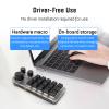 15 Keys 3 Knobs Macro Programmable Keyboard, 3 Connection Modes One Handed Macro Mechanical Keyboard, Blue Switch Hot Swappable Numpad, Gaming Keyboard with Memory Function view 4